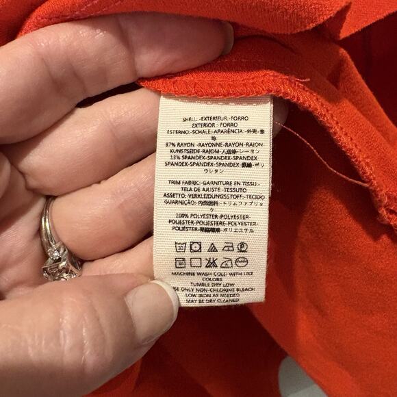 Free People Tunic Women S Red Festival Embroidered Bloom Boho Asian Artsy Flare - Picture 15 of 16